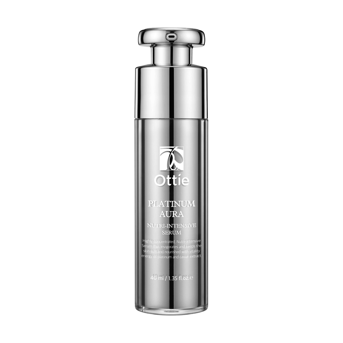 Антивікова сироватка для обличчя Ottie Platinum Aura Nutri-Intensive Serum з платиною, 40 мл